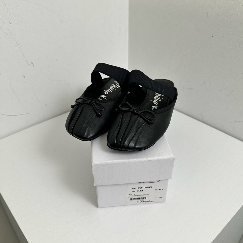 3.1 Phillip Lim ID Ballerina Mule Black
